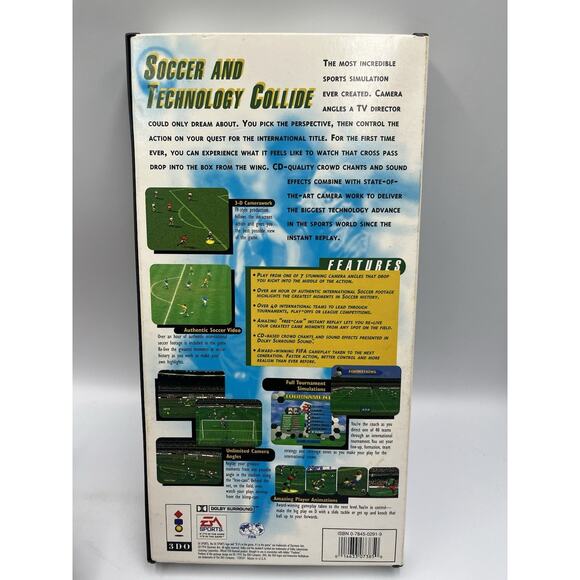 FIFA International Soccer (3DO, 1994) TESTED Complete In Box With Manual - Picture 5 of 13